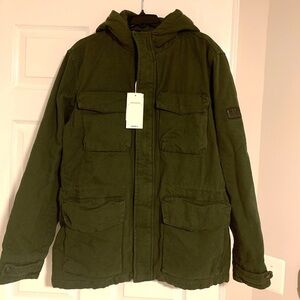 Ben Sherman Field Jacket Coat New Large Hooded
